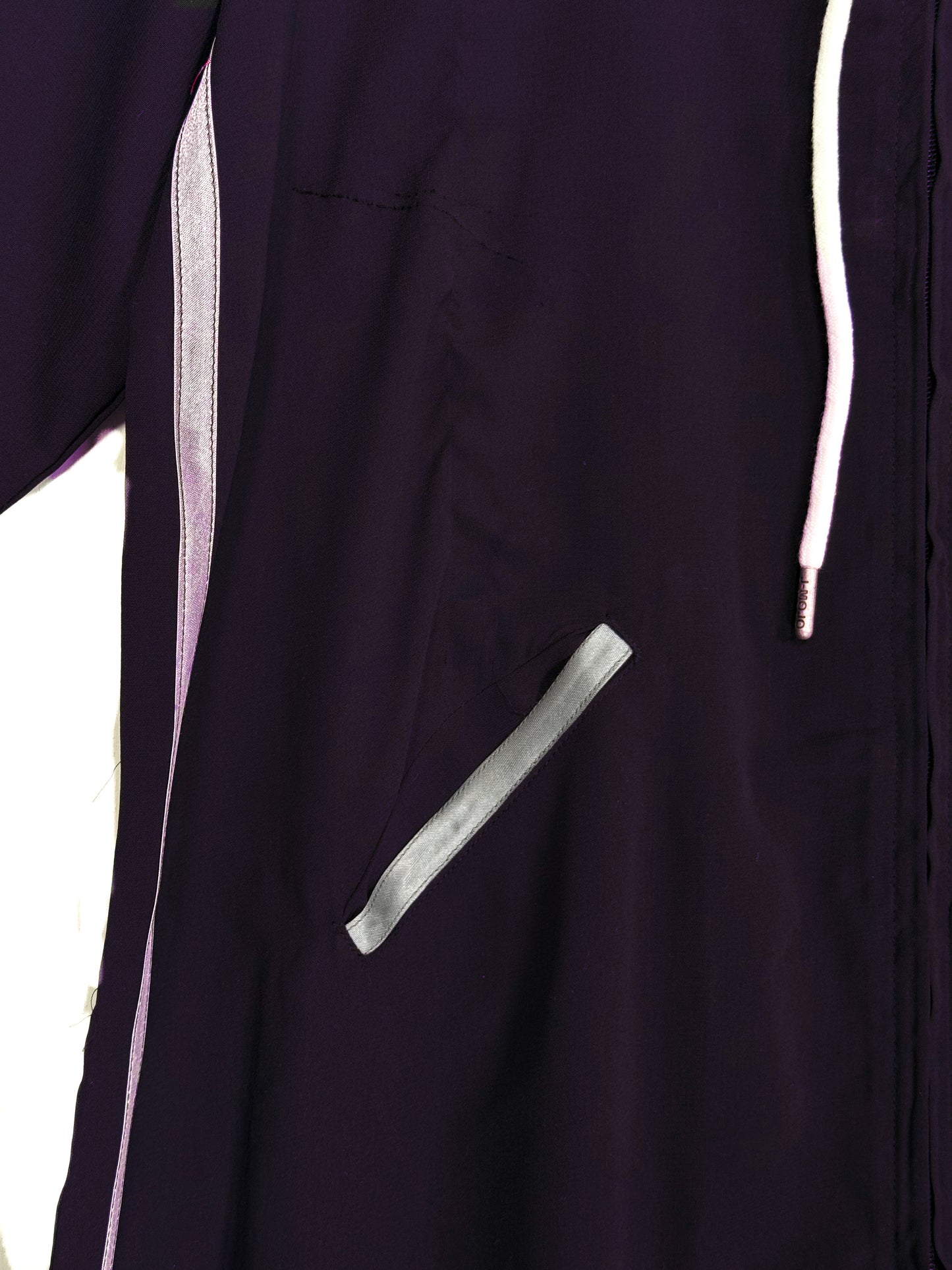 Zoha || Purple Hoodie Abaya || Double Georgette Fabric